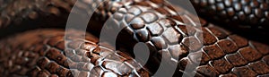 Leatherbound gift, snake pattern, soft morning light, close view, luxurious texture , hyper realistic photo
