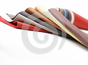 Leathers in various colors photo