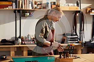 Leathrwork Shop in Sunlight