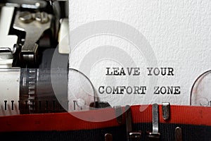 Leave your comfort zone