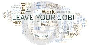 Leave Your Job word cloud