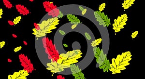 Leaves background. Leaves pattern. Leaf wallpapper illustration