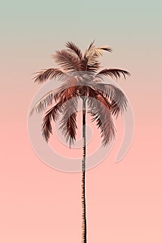 Flower and leave pattern background generative AI