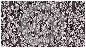 Leaves pattern hypster style handdrawn illustration vector for background purpose or printable images