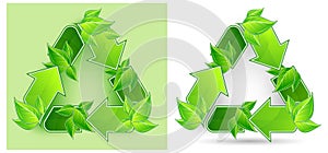 Leaves recycle symbol