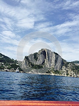 Leaving island of Capri