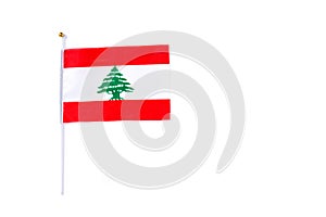 Lebanese flag isolated