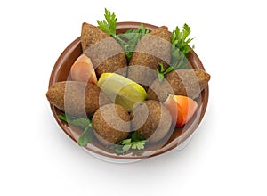 Lebanese Food of fried Kibe