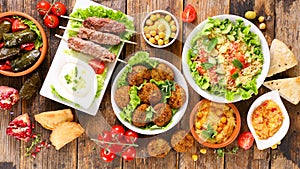 lebanese food selection