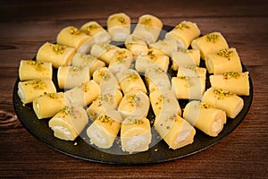 LEBANESE PASTRY RECIPE, ORIENTAL FOOD, HALAWET AL JEBEN, MOZARELLA, ASHTA AND FINE SEMOLINA