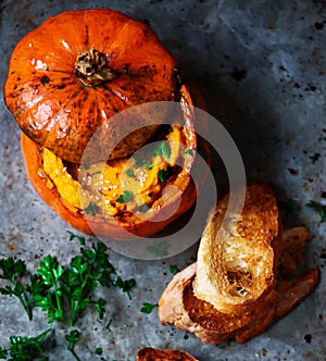 Lebanese pumpkin hummus.style vintage