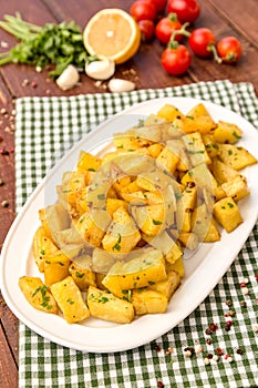 Lebanese spiced potatoes