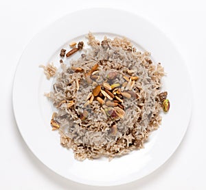 Lebanese-style spiced rice with meat