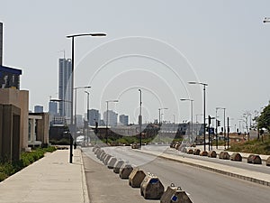 Lebanon Beirut downtown street skyline