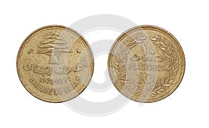 Lebanon old metal coin