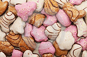 Lebkuchen biscuits closeup photo