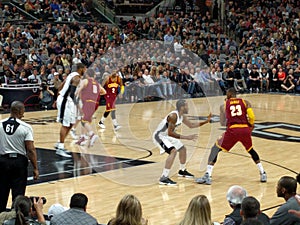 Lebron James in NBA game