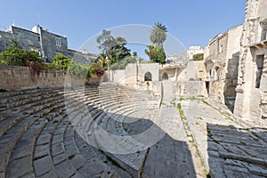 Lecce (Apulia, Italy): Roman theatre, ruins