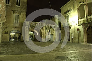 Lecce by night, arco di Prato photo