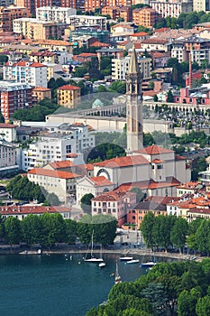 Lecco on lake Como, Italy