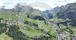 Lech municipality western Austrian state of Vorarlberg, located in Bludenz. Winter sports holiday resort destination in