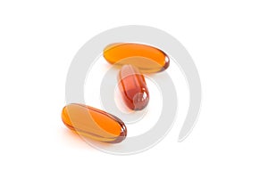 Lecithin gel vitamin supplement capsules.