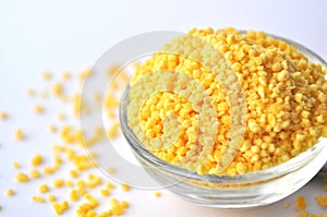 Lecithin granules - dietary supplement photo