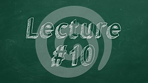 Lecture #10