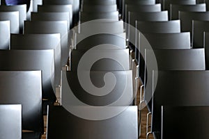 Lecture hall at conference center without people