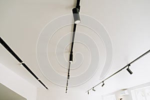 Led Black Spot Light on White Ceiling