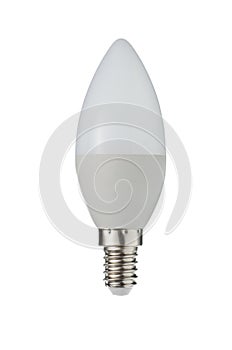 LED Bulb E14 Isolated on White
