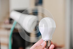 LED bulb - Selected the bulb to use with electric lamp photo