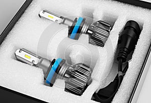 LED bulbs for car in box