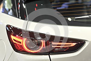 Led car light close up