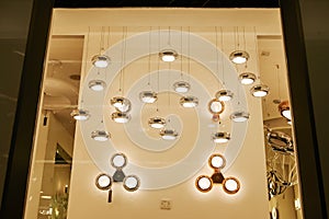 Led home ceiling lighting shop window