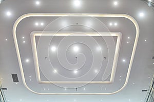 Led ceiling of Modern commercial building
