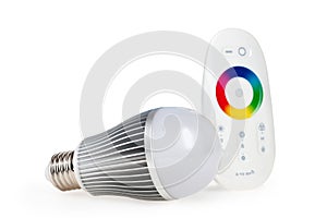 LED colored light with remote control