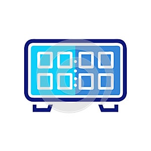 LED Desk Clock Icon Design