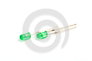 Led diode isolated on white background