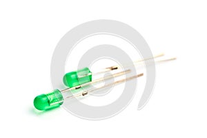 Led diode isolated on white background