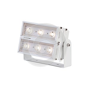 LED energysaving bar floodlight on tilting mount isolated on white background