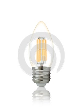 LED filament light bulb