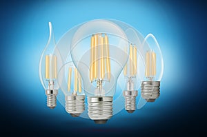 LED filament light bulb Cool White