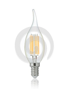 LED filament light bulb
