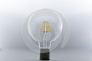 LED filament light bulb (E27) photo