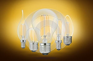 LED filament light bulb (E27)