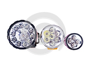 LED flash light isolated on white