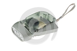 Led flashlight with dynamo generator photo