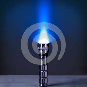 LED flashlight with a light beam