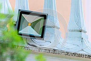 LED flood light, spotlight on wall